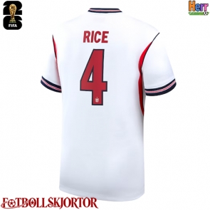 England Declan Rice #4 Hemmatröja VM 2026 Kortärmad